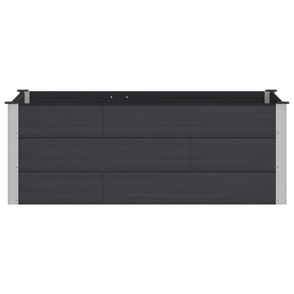 Letto rialzato da giardino Nero 150 x 100 x 54 cm | homemem39
