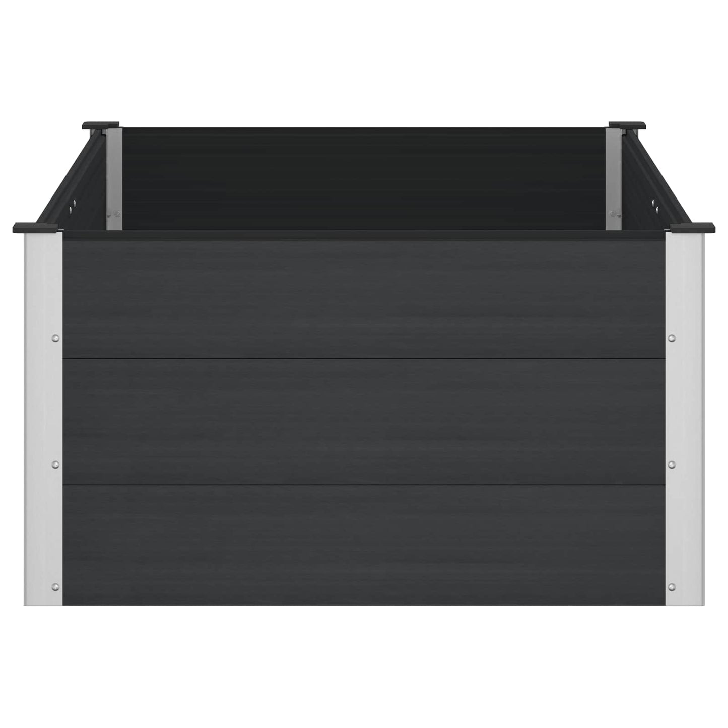 Letto rialzato da giardino Nero 150 x 100 x 54 cm | homemem39