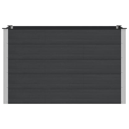 Letto rialzato da giardino Nero 150 x 100 x 91 cm | homemem39