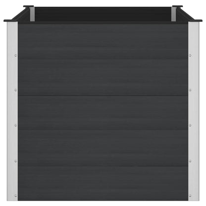 Letto rialzato da giardino Nero 150 x 100 x 91 cm | homemem39