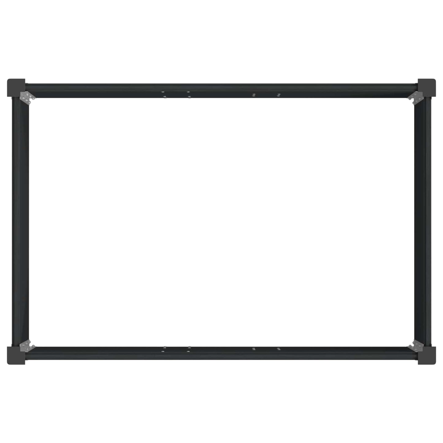 Letto rialzato da giardino Nero 150 x 100 x 91 cm | homemem39