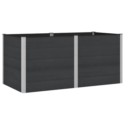Letto rialzato da giardino Nero 200 x 100 x 91 cm | homemem39