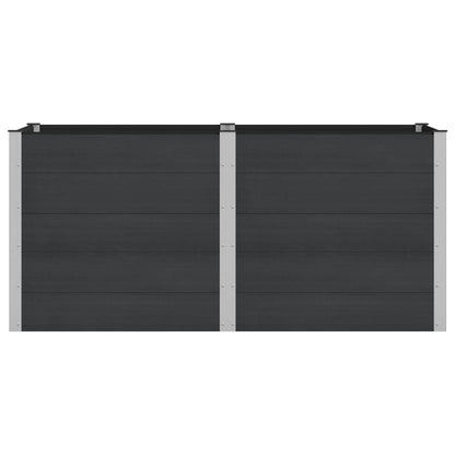 Letto rialzato da giardino Nero 200 x 100 x 91 cm | homemem39