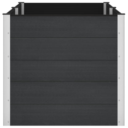 Letto rialzato da giardino Nero 200 x 100 x 91 cm | homemem39