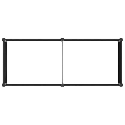 Letto rialzato da giardino Nero 250 x 100 x 91 cm | homemem39
