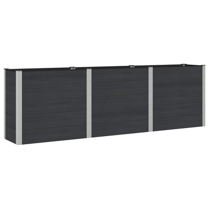 Letto rialzato da giardino Nero 300 x 50 x 91 cm | homemem39