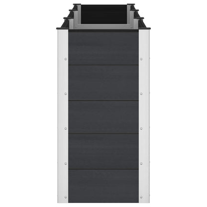 Letto rialzato da giardino Nero 300 x 50 x 91 cm | homemem39