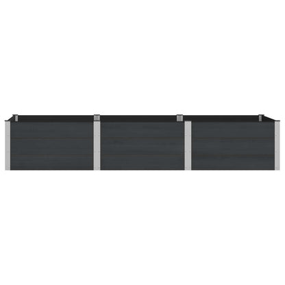 Letto rialzato da giardino Nero 300 x 100 x 54 cm | homemem39