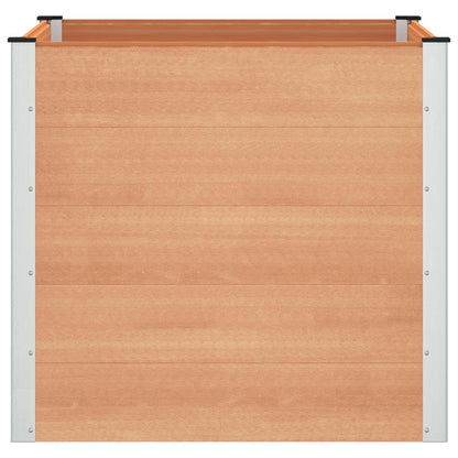 Letto rialzato da giardino Marrone 100 x 100 x 91 cm | homemem39