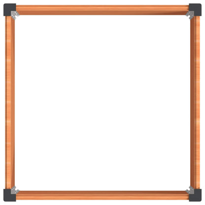 Letto rialzato da giardino Marrone 100 x 100 x 91 cm | homemem39