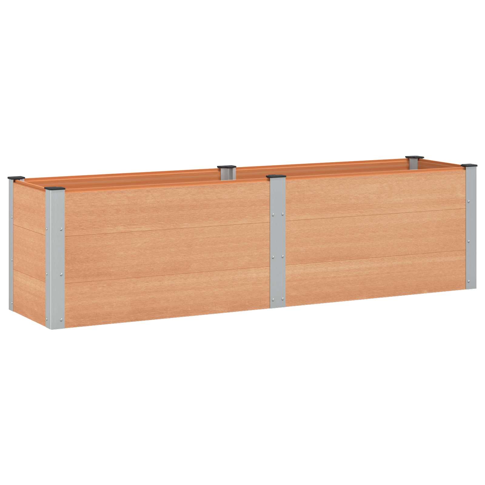 Letto rialzato da giardino Marrone 200 x 50 x 54 cm | homemem39
