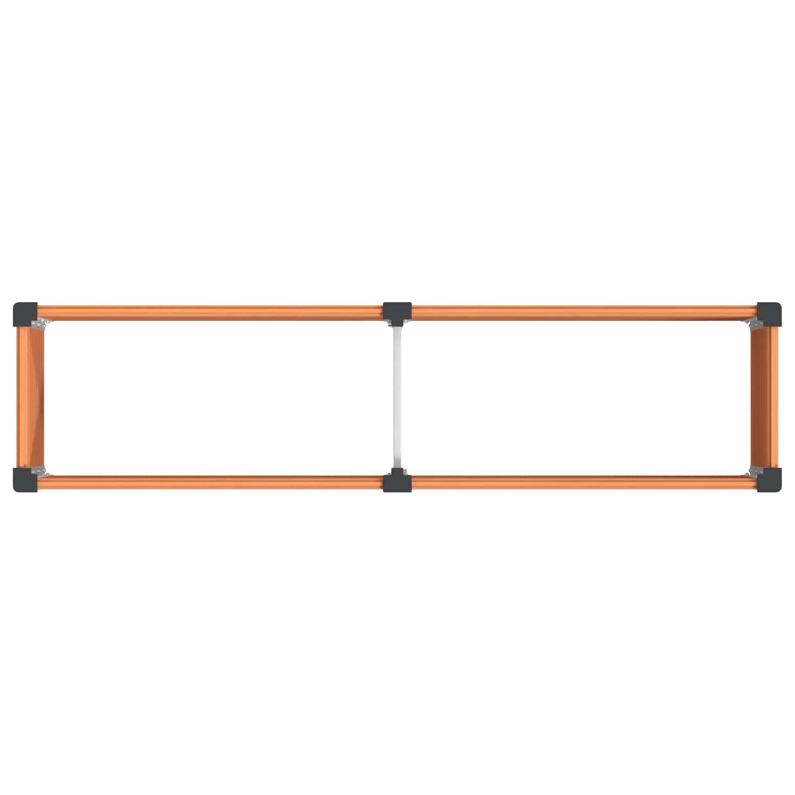 Letto rialzato da giardino Marrone 200 x 50 x 91 cm | homemem39