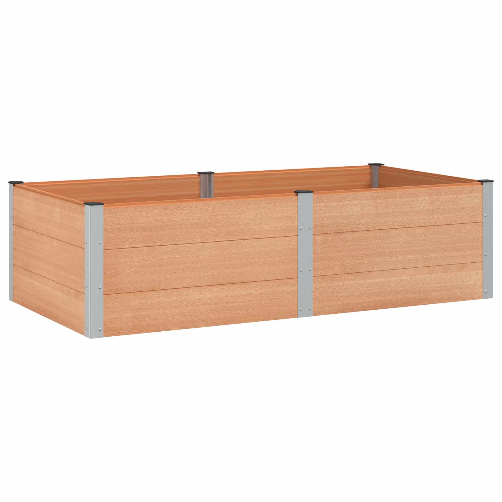 Letto rialzato da giardino Marrone 200 x 100 x 54 cm | homemem39