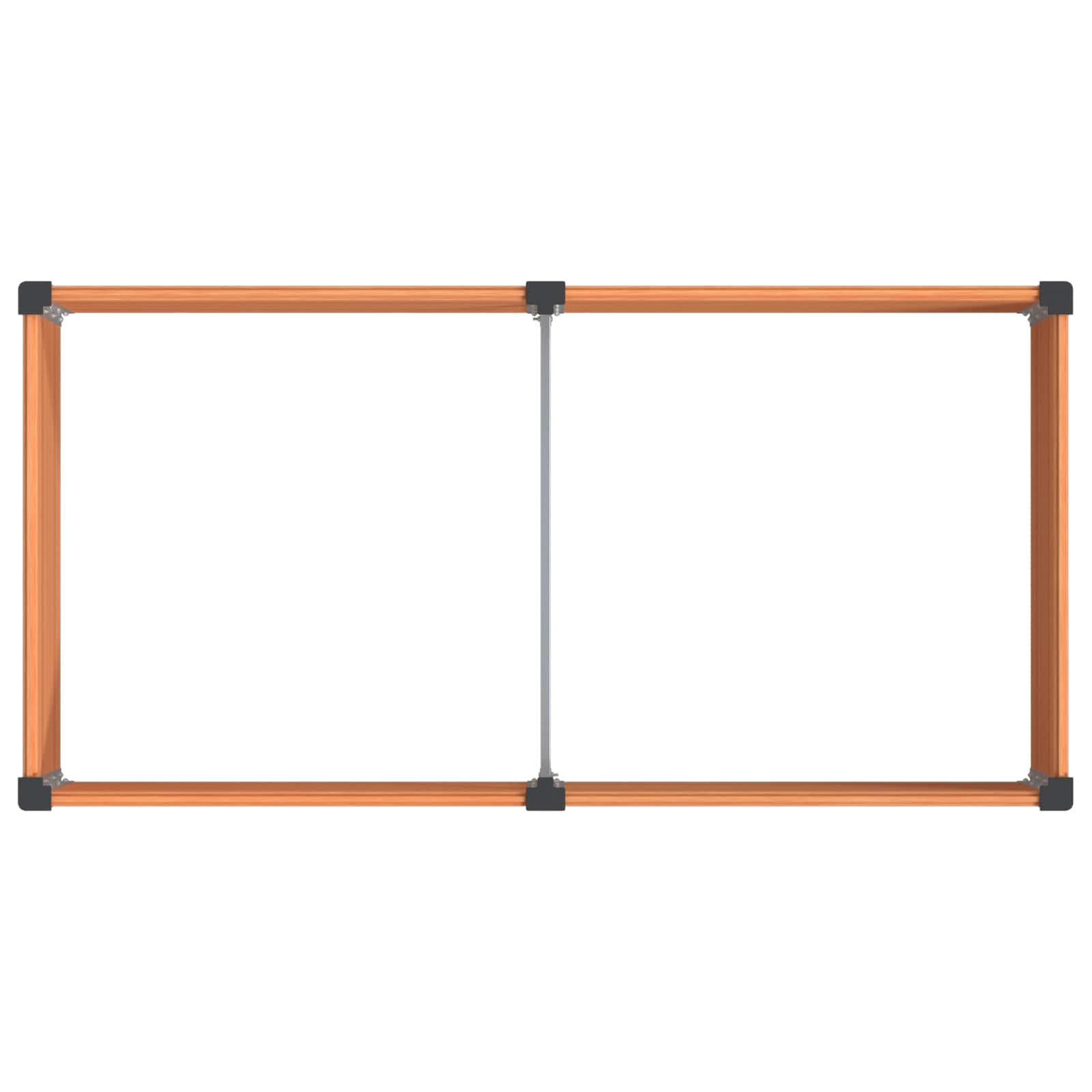 Letto rialzato da giardino Marrone 200 x 100 x 54 cm | homemem39