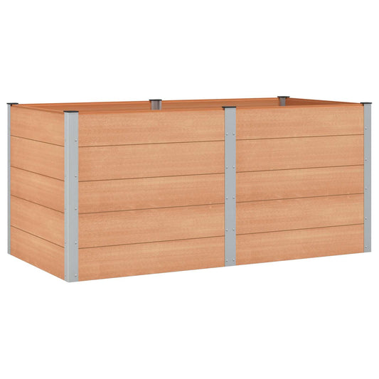 Letto rialzato da giardino Marrone 200 x 100 x 91 cm | homemem39