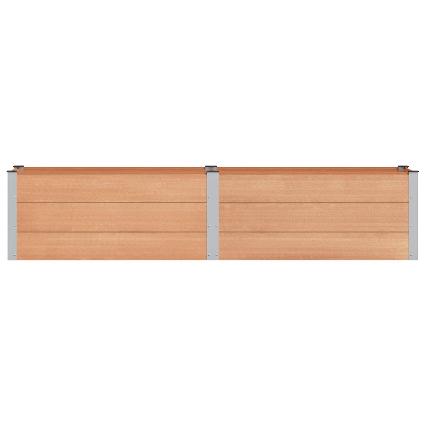 Letto rialzato da giardino Marrone 250 x 50 x 54 cm | homemem39