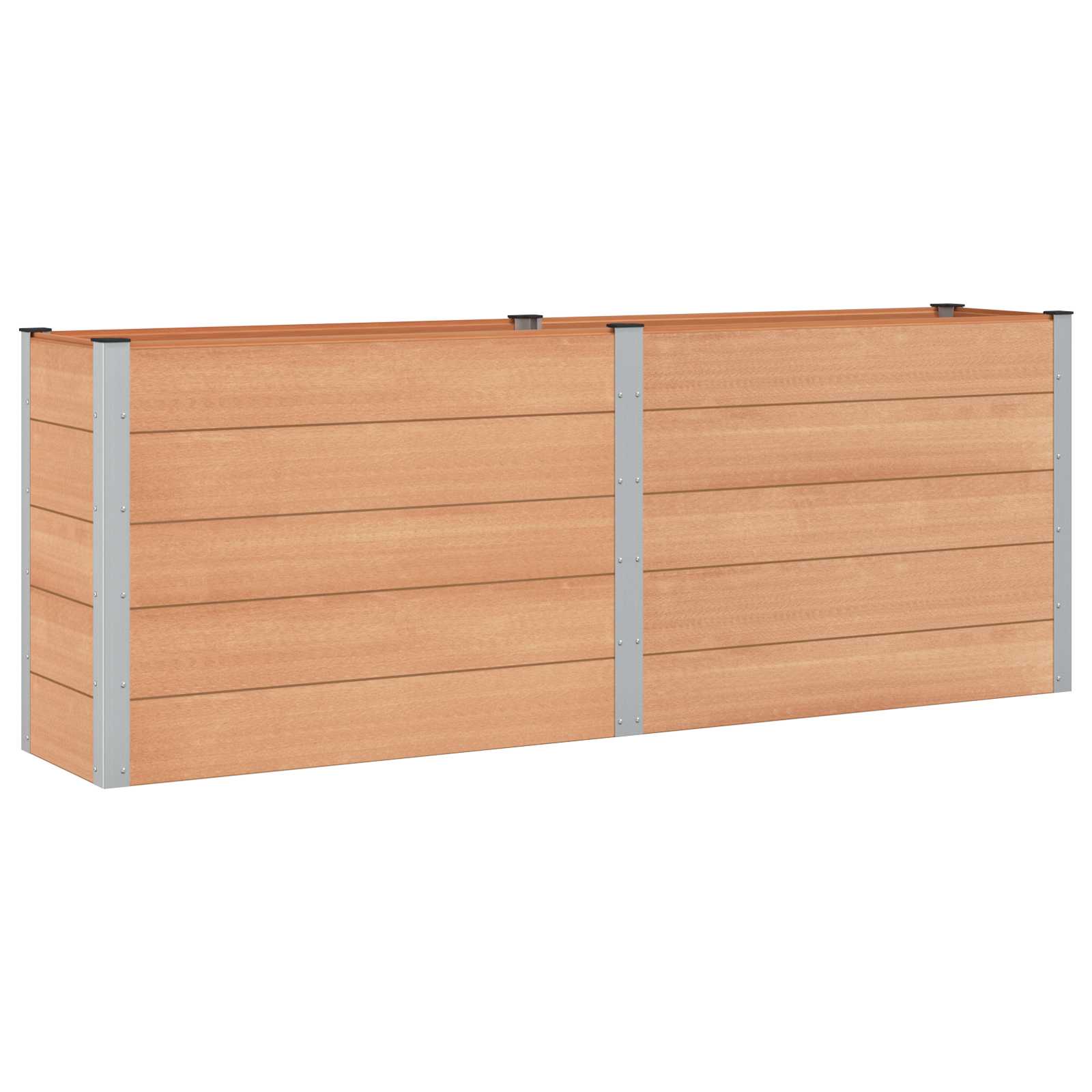 Letto rialzato da giardino Marrone 250 x 50 x 91 cm | homemem39