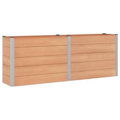 Letto rialzato da giardino Marrone 250 x 50 x 91 cm | homemem39