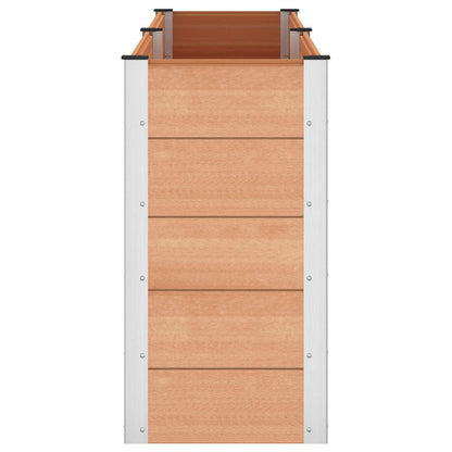 Letto rialzato da giardino Marrone 250 x 50 x 91 cm