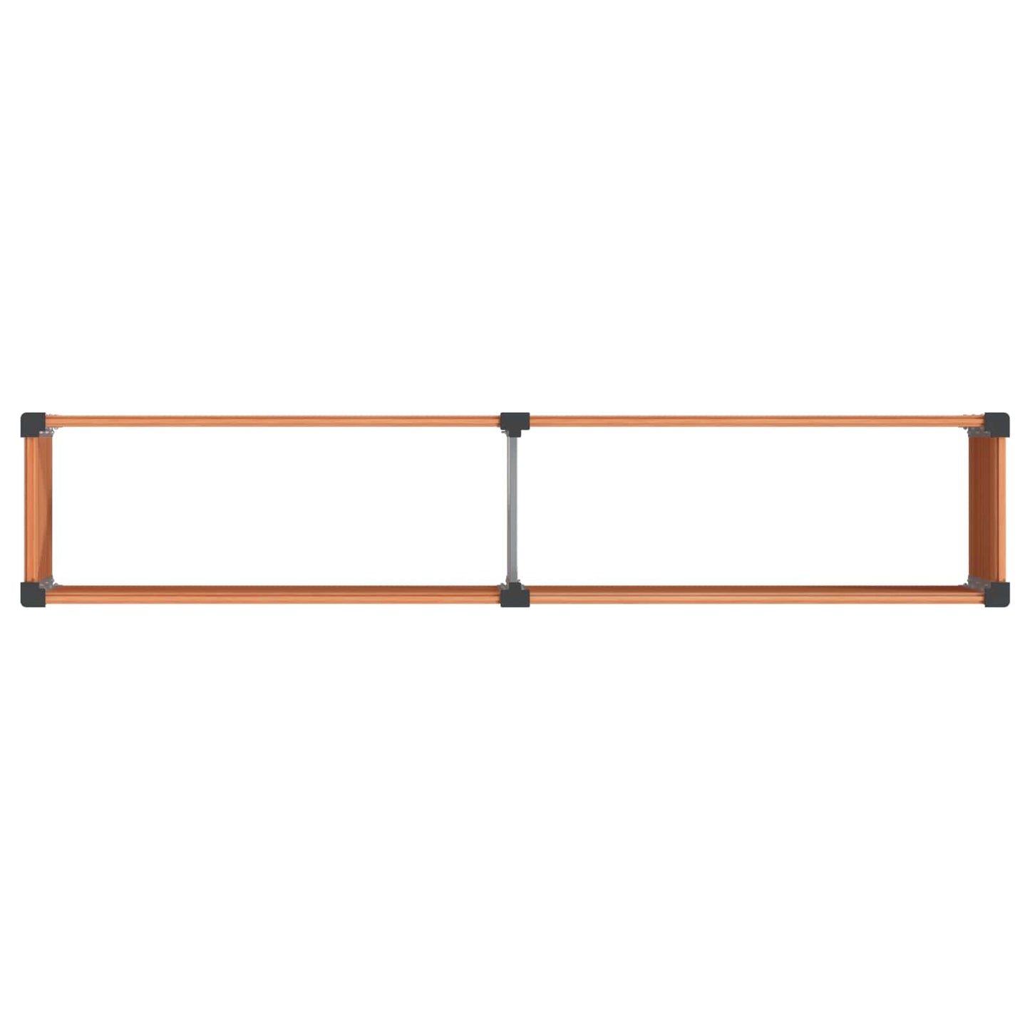 Letto rialzato da giardino Marrone 250 x 50 x 91 cm | homemem39