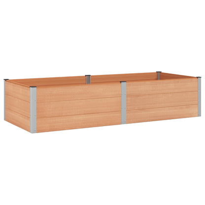 Letto rialzato da giardino Marrone 250 x 100 x 54 cm | homemem39