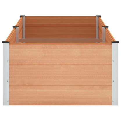 Letto rialzato da giardino Marrone 250 x 100 x 54 cm | homemem39