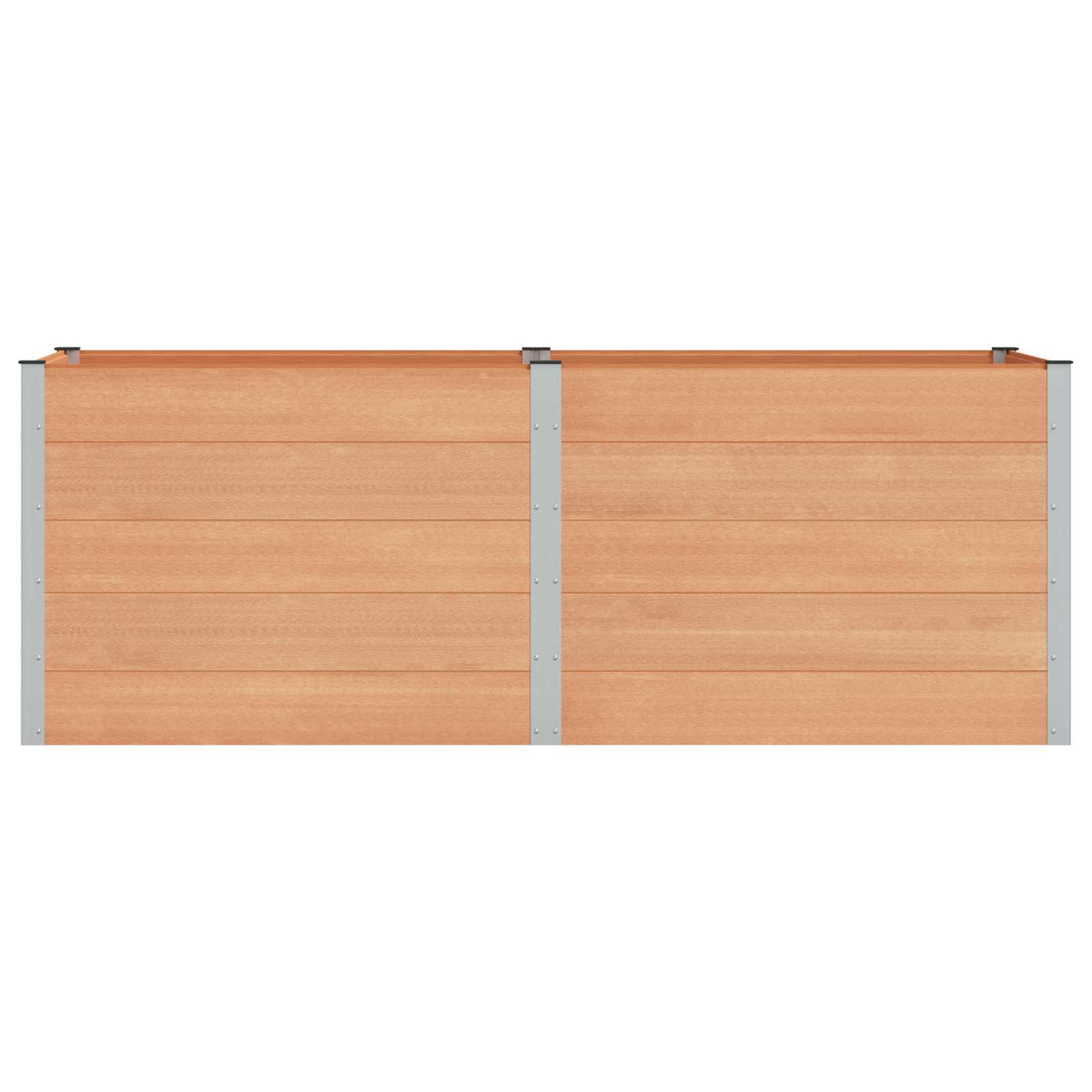 Letto rialzato da giardino Marrone 250 x 100 x 91 cm | homemem39