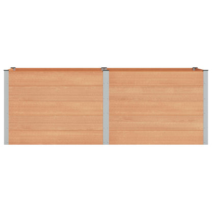 Letto rialzato da giardino Marrone 250 x 100 x 91 cm | homemem39