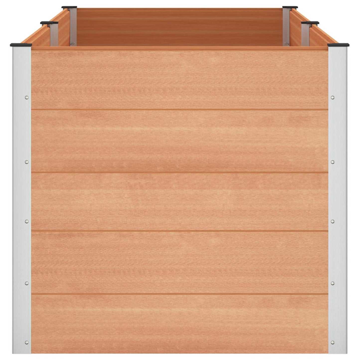 Letto rialzato da giardino Marrone 250 x 100 x 91 cm | homemem39