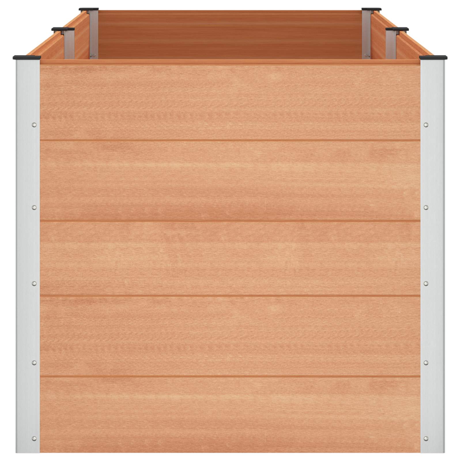 Letto rialzato da giardino Marrone 250 x 100 x 91 cm | homemem39