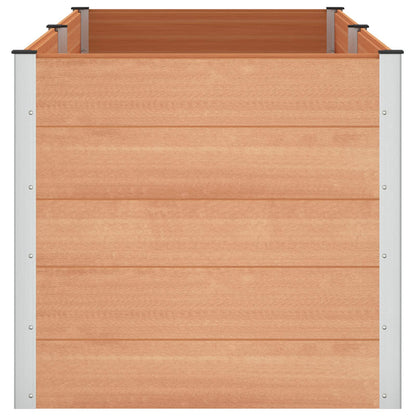 Letto rialzato da giardino Marrone 250 x 100 x 91 cm | homemem39