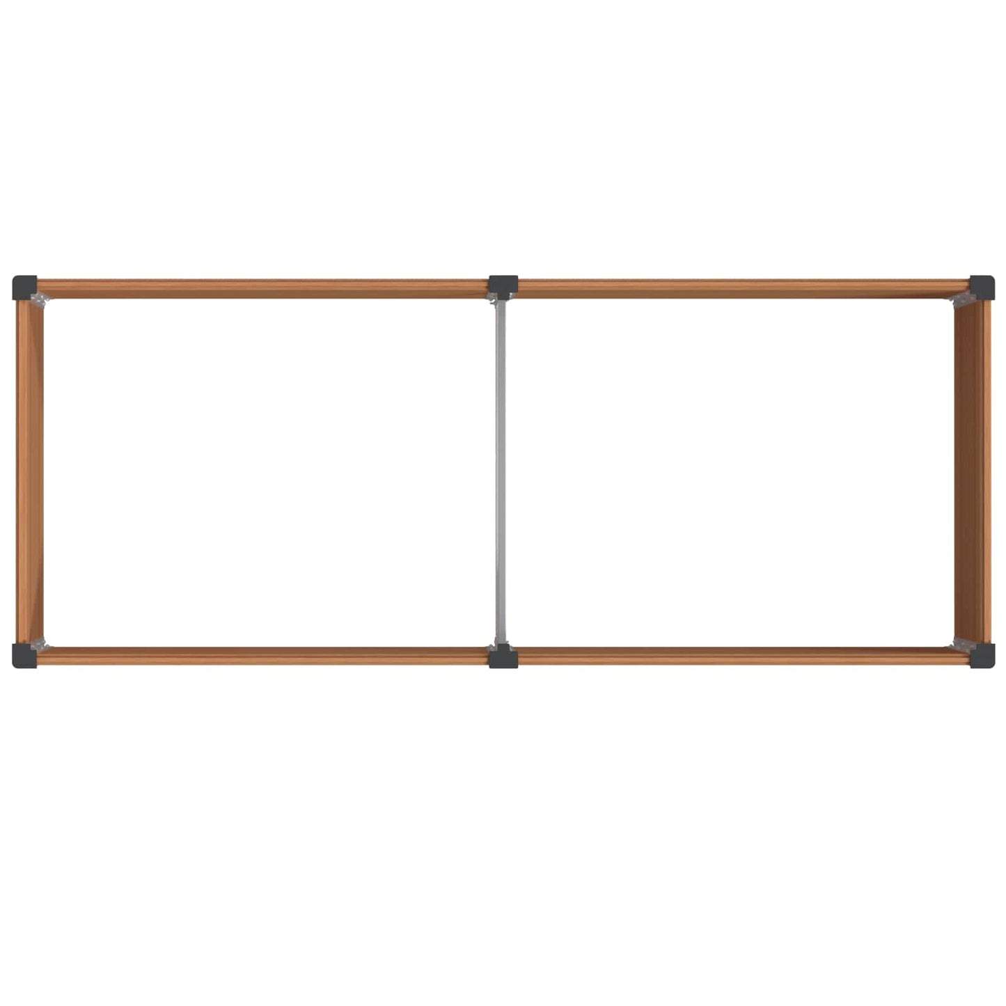 Letto rialzato da giardino Marrone 250 x 100 x 91 cm | homemem39