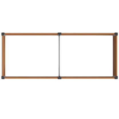 Letto rialzato da giardino Marrone 250 x 100 x 91 cm | homemem39