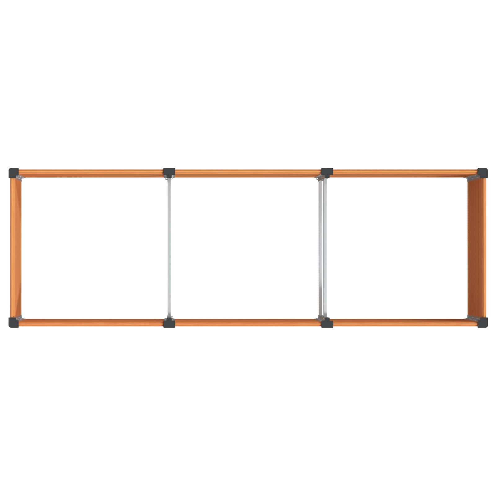 Letto rialzato da giardino Marrone 300 x 100 x 54 cm | homemem39