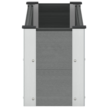 Letto rialzato da giardino Grigio 100 x 30 36 cm | homemem39