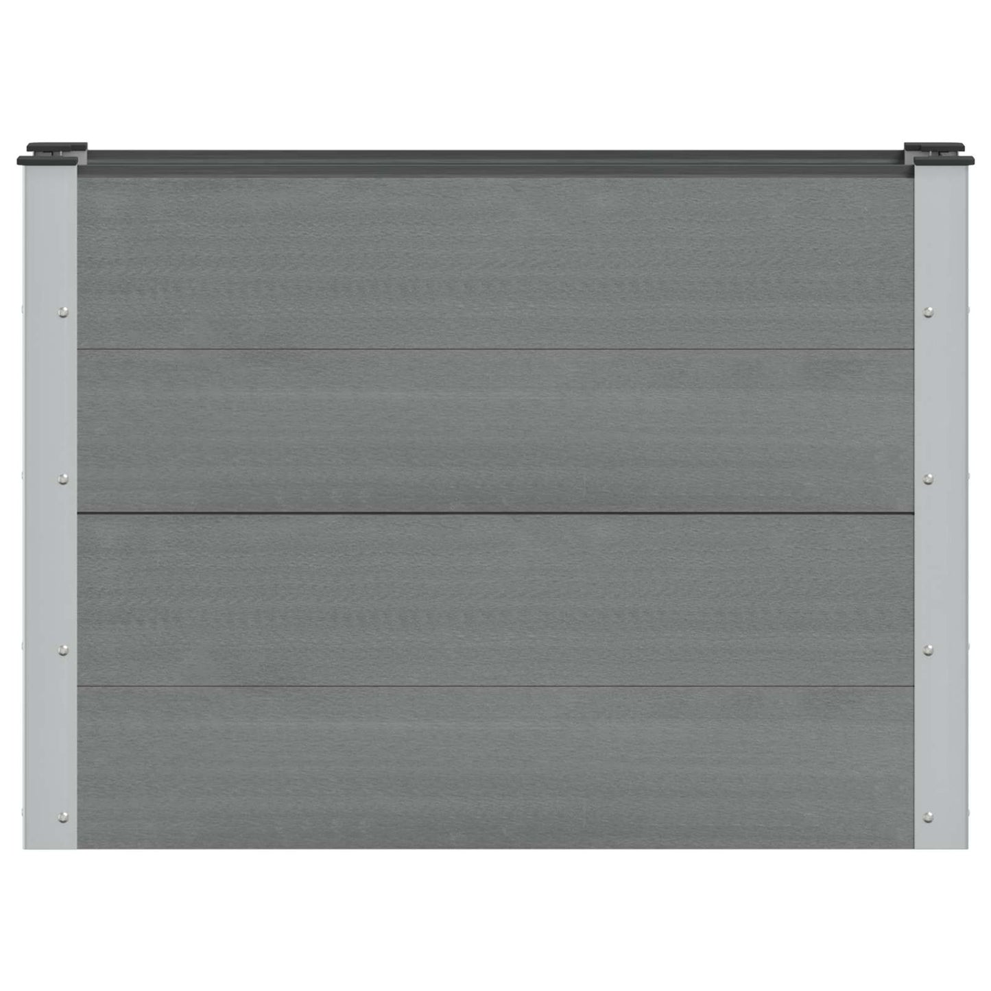 Letto rialzato da giardino Grigio 100 x 30 x 72 cm
