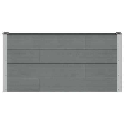 Letto rialzato da giardino Grigio 150 x 30 x 72 cm