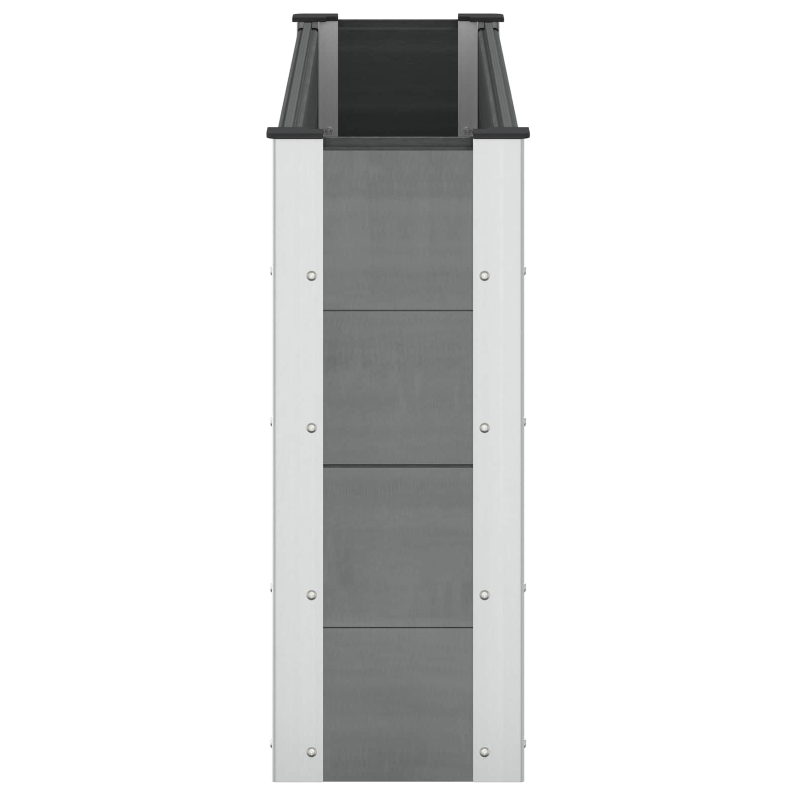 Letto rialzato da giardino Grigio 150 x 30 x 72 cm | homemem39