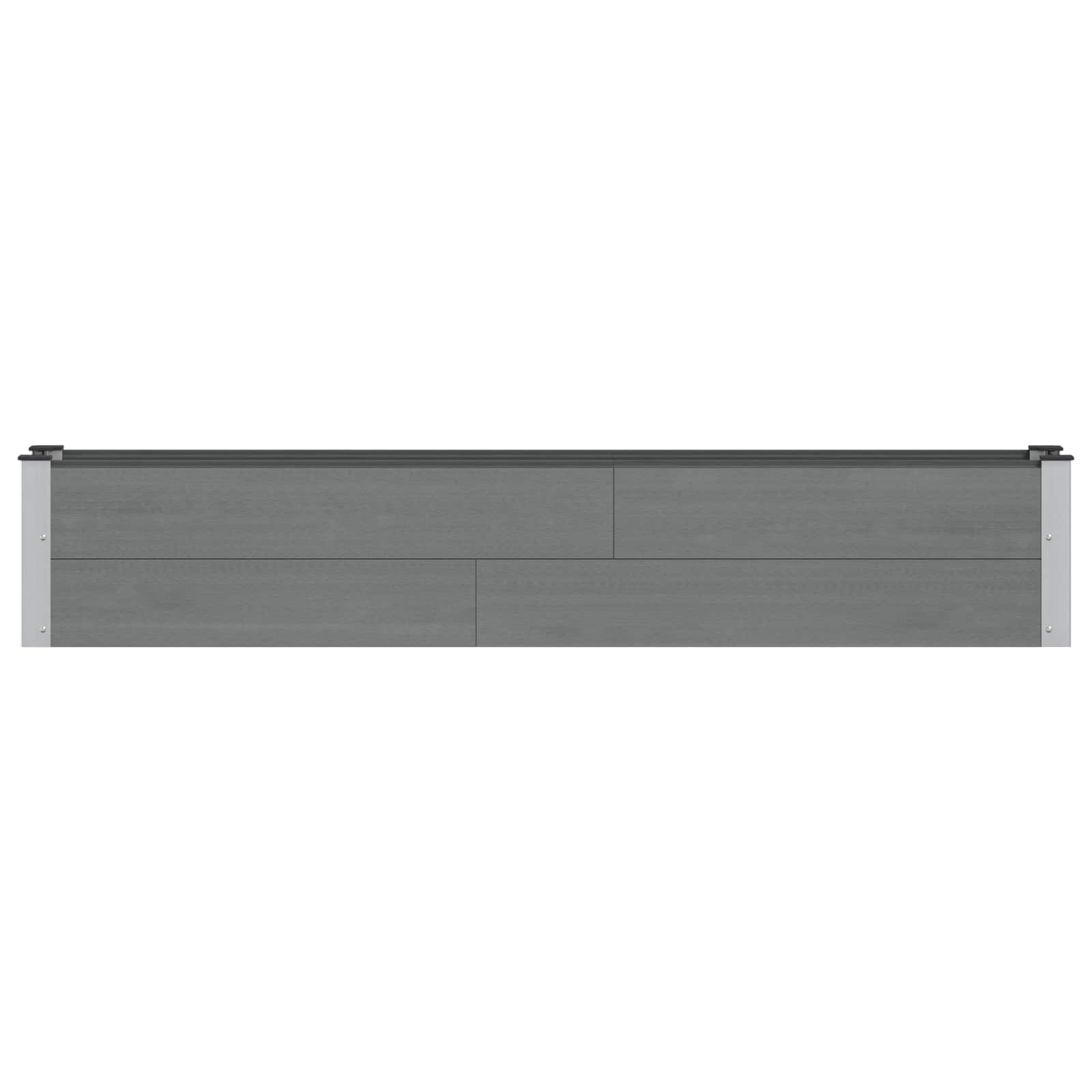 Letto rialzato da giardino Grigio 200 x 30 x 36 cm | homemem39