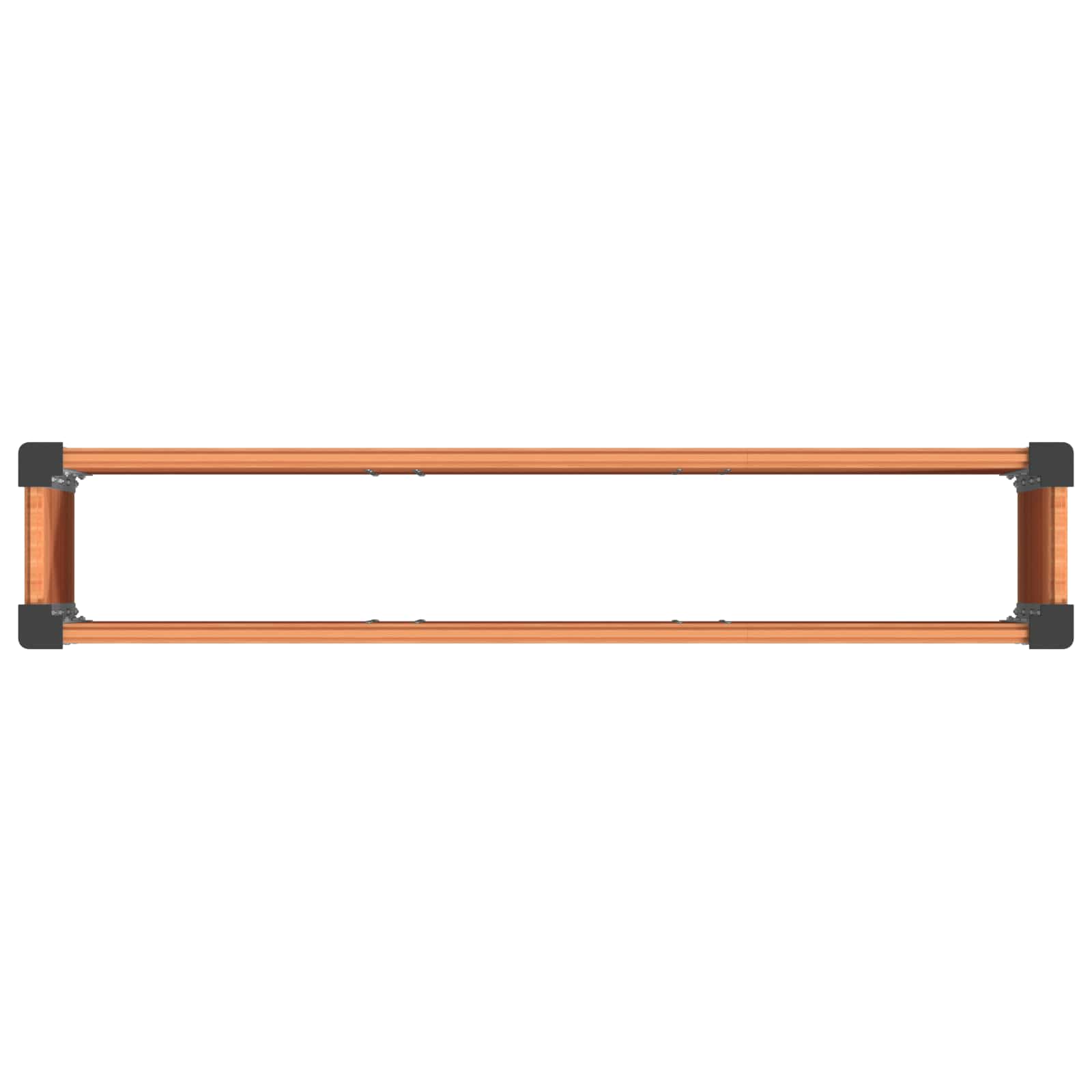 Letto rialzato da giardino Marrone 150 x 30 x 36 cm | homemem39