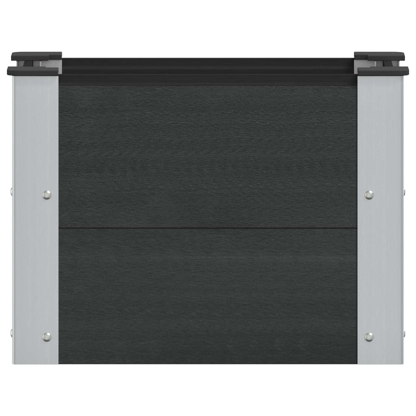 Letto rialzato da giardino Nero 50 x 30 x 36 cm | homemem39