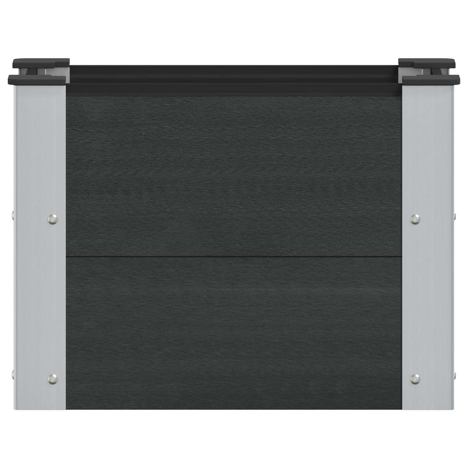 Letto rialzato da giardino Nero 50 x 30 x 36 cm | homemem39