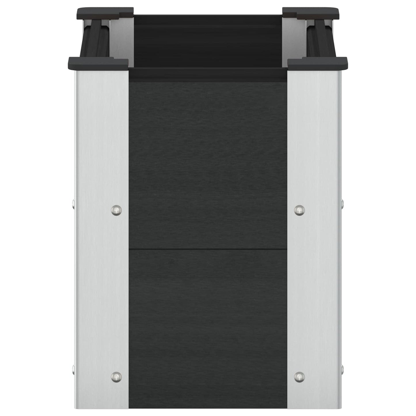 Letto rialzato da giardino Nero 50 x 30 x 36 cm | homemem39