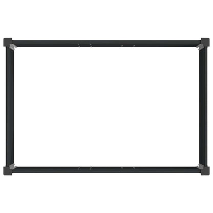 Letto rialzato da giardino Nero 50 x 30 x 36 cm | homemem39