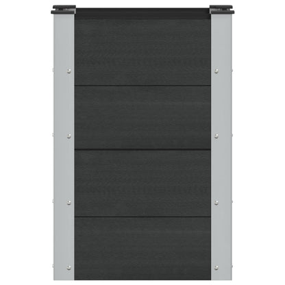 Letto rialzato da giardino Nero 50 x 30 x 72 cm | homemem39
