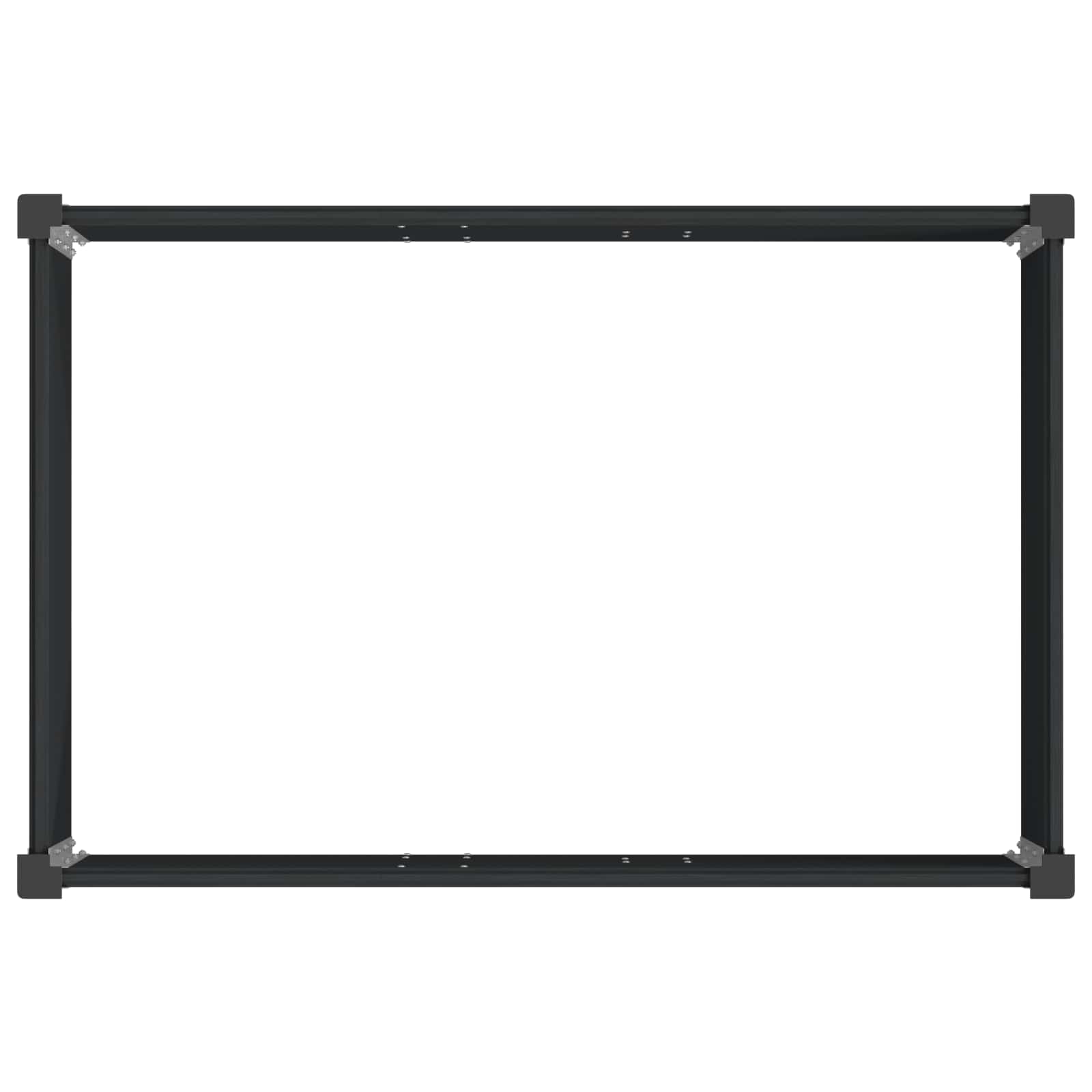 Letto rialzato da giardino Nero 50 x 30 x 72 cm | homemem39