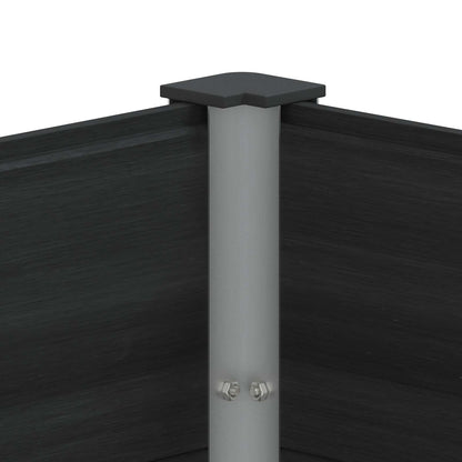 Letto rialzato da giardino Nero 100 x 30 x 36 cm | homemem39