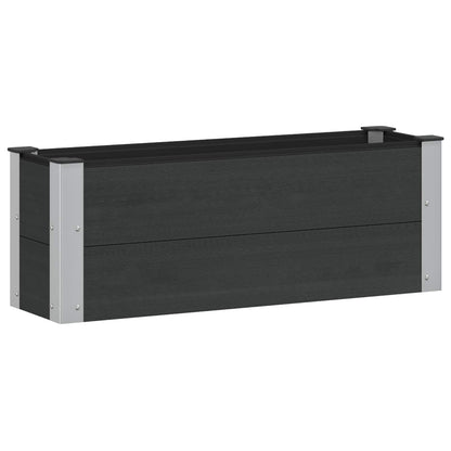 Letto rialzato da giardino Nero 100 x 30 x 36 cm | homemem39