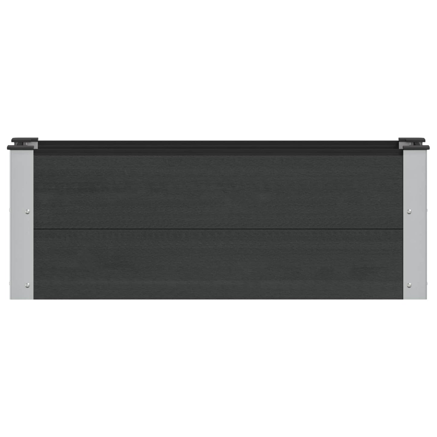 Letto rialzato da giardino Nero 100 x 30 x 36 cm | homemem39