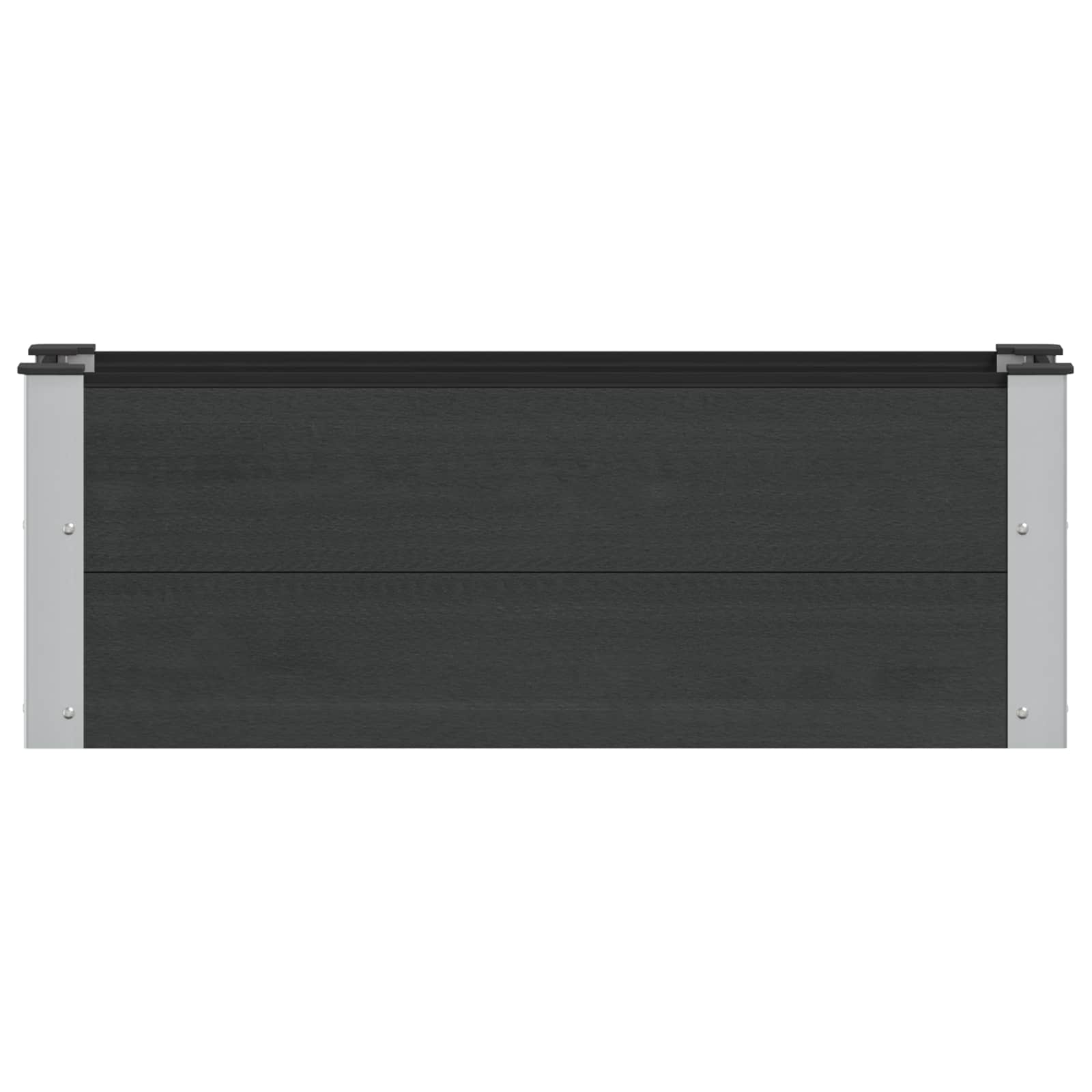 Letto rialzato da giardino Nero 100 x 30 x 36 cm | homemem39